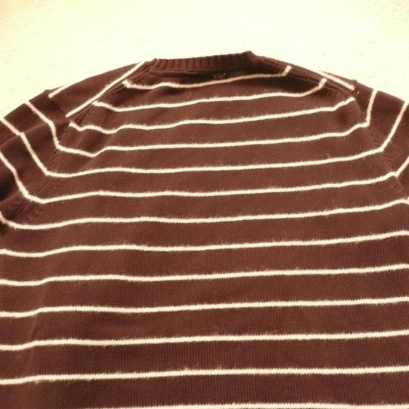 vintage hilfiger crew neck sweater brn/white sz XL - Picture 9 of 11